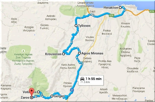 Ираклион - Крусонас - Зарос