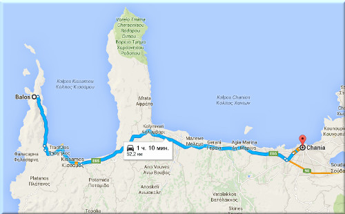 балос на карте