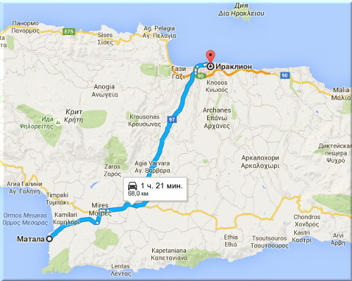 матала как добраться